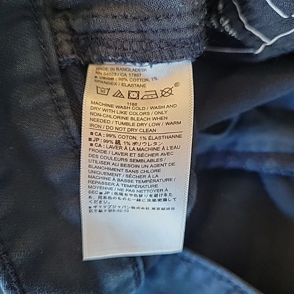 Banana Republic Travel Jeans Men's‎ 36x34 (36x32) Navy Blue Athletic Tapered Fit